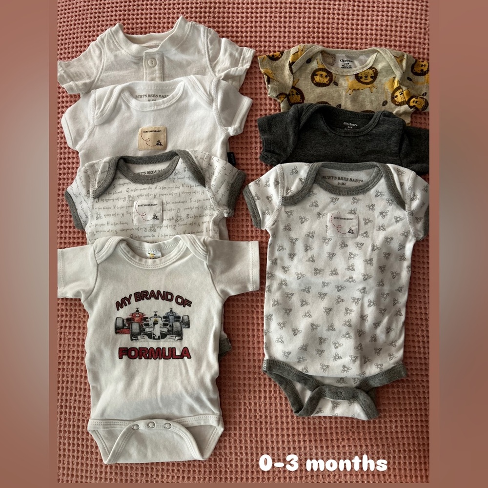 Carter's & Burts 🐝 100% cotton Bodysuits Set